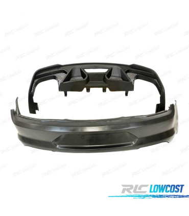 PARE-CHOCS ARRIÈRE FORD MUSTANG LOOK GT500 15-20 NOIR