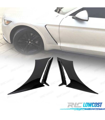 ENTRÉES D´AIR LATÉRALES FORD MUSTANG LOOK GT350 15-23 NOIR