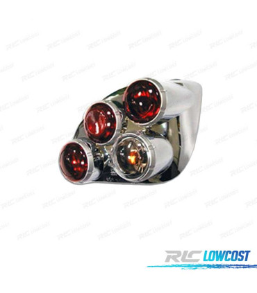 FEUX ARRIÈRE POUR FORD FIESTA STYLE LEXUS 96 CHROMÉ