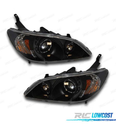 PHARES ANGEL EYES POUR HONDA CIVIC 04 NOIR