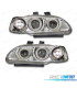 PHARES HONDA CIVIC 4P 92-95 ANGEL EYES FOND CHROMÉ