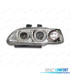 PHARES HONDA CIVIC 4P 92-95 ANGEL EYES FOND CHROMÉ