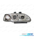 PHARES HONDA CIVIC 4P 92-95 ANGEL EYES FOND CHROMÉ