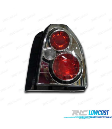 FEUX ARRIÈRE HONDA CIVIC 3P 96- LOOK LEXUS FOND CHROMÉ