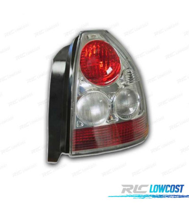 FEUX ARRIÈRE HONDA CIVIC II 3P STYLE LEXUS 96- CHROMÉ