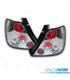 FEUX ARRIÈRE HONDA CIVIC III 3P 02- FOND CHROMÉ