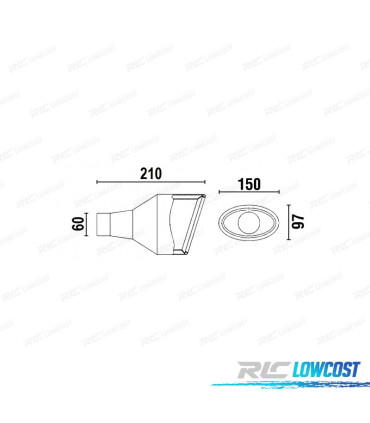 EMBOUT D'ÉCHAPPEMENT GAUCHE OVALE LOOK RS4 CUPRA 2