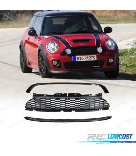 CALANDRE MINI COOPER R56 R57 06-09 NOIR BRILLANT