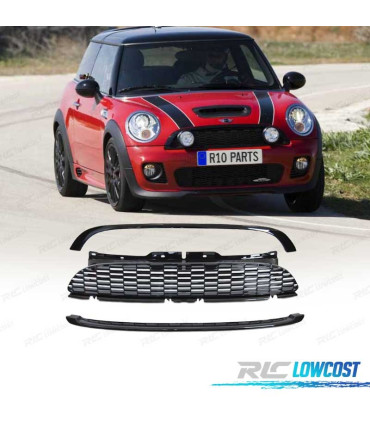 CALANDRE MINI COOPER R56 R57 06-09 NOIR BRILLANT