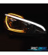 PHARES POUR PEUGEOT 208 12-15 TUBE LIGHT LED NOIR