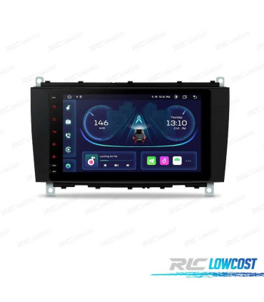 AUTORADIO GPS ANDROID 12 POUR MERCEDES W639 03-06 W203 00-04 W168 98-02 W209 98-05 W463 98-06