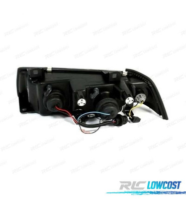 PHARES BMW E36 90-99 ANGEL EYES FOND NOIR