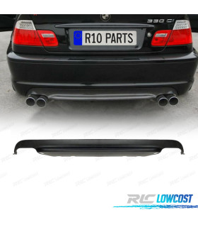 DIFFUSEUR BMW E46 LOOK M M3 SORTIES DOUBLES