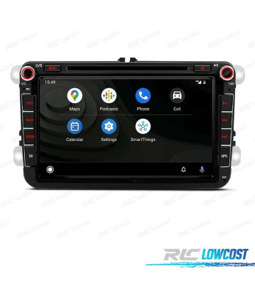 AUTORADIO GPS ANDROID 14 POUR VOLKSWAGEN VW GOLF POLO PASSAT CADDY TOURAN USB GPS TACTILE HD