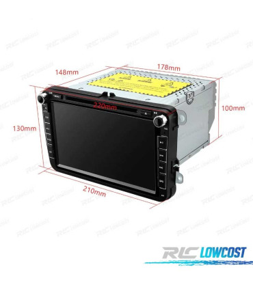AUTORADIO GPS ANDROID 14 POUR VOLKSWAGEN VW GOLF POLO PASSAT CADDY TOURAN USB GPS TACTILE HD