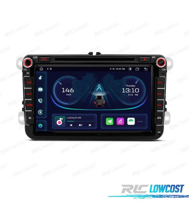 AUTORADIO GPS ANDROID 12 SEAT LEON ALTEA TOLEDO ALHAMBRA USB GPS TACTIL HD