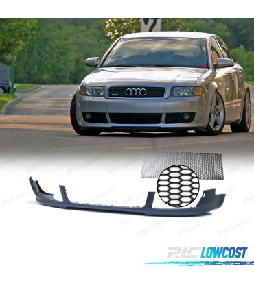SPOILER LAME FRONTAL AUDI A4 S-LINE 00-04 + GRILLE UNIVERSEL