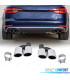 EMBOUTS D'ECHAPPEMENTS AUDI A4 16-19 LOOK S4 CHROME