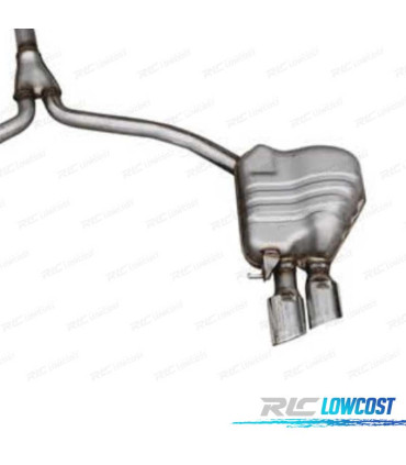 LIGNE D'ECHAPPEMENT AUDI A5 12-16 LOOK S5 CAT NOIR