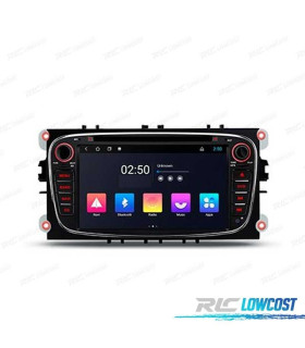 AUTORADIO ANDROID 11 GPS ECRAN TACTILE 7" POUR FORD NOIR