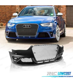 PARE CHOCS FRONTAL AUDI A4 B8 11-15 PDC SRA LOOK RS CALANDRE CHROMÉ