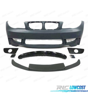 PARE-CHOCS AVANT BMW E81 E82 E88 LOOK 1M + SPOILER AVANT