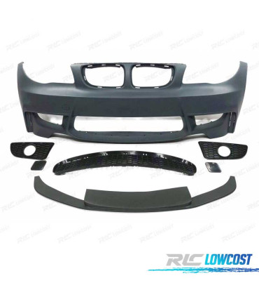 PARE-CHOCS AVANT BMW E81 E82 E88 LOOK 1M + SPOILER AVANT