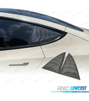 CACHE VITRE LATÉRALE TESLA MODEL 3 17-20 LOOK CARBONE