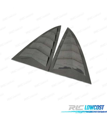 CACHE VITRE LATÉRALE TESLA MODEL 3 17-20 LOOK CARBONE