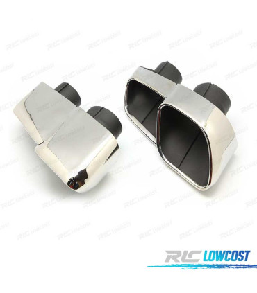 EMBOUTS D'ÉCHAPPEMENTS MASERATI GHIBLI 14- LOOK S CHROMÉ