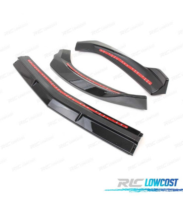 SPOILER LAME DE PARE-CHOCS AVANT MERCEDES CLA W117 AMG 14-18 NOIR BRILLANT