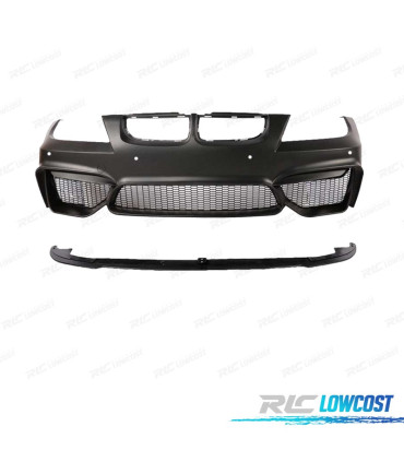 PARE CHOCS AVANT BMW E90 E91 LCI 08-12 LOOK M4 PDC + SPOILER