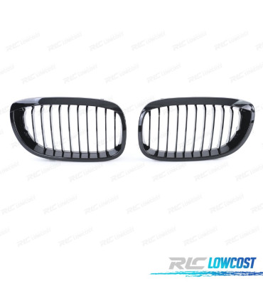 CALANDRES BMW E46 COUPÉ CABRIO 03-06 NOIR BRILLANT