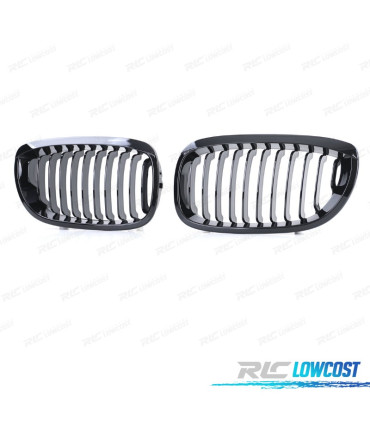 CALANDRES BMW E46 COUPÉ CABRIO 03-06 NOIR BRILLANT