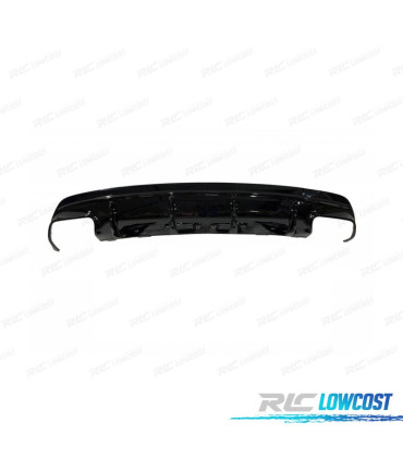 DIFFUSEUR ARRIÈRE MERCEDES CLA W117 13-15 LOOK CLA45 NOIR BRILLANT + EMBOUTS D´ÉCHAPPEMENT