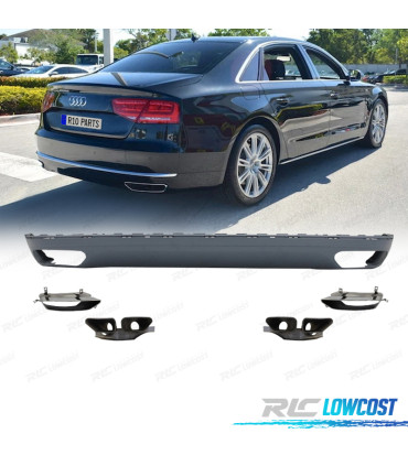 DIFFUSEUR AUDI A8 11-14 LOOK W12 + EMBOUTS D´ÉCHAPPEMENT