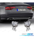 POT D'ÉCHAPPEMENT AUDI A8 15-17 LOOK S8 CHROMÉ