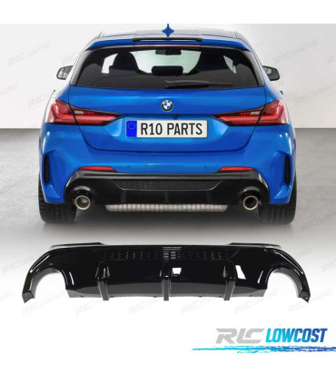 DIFFUSEUR BMW F40 19- LOOK M 135i NOIR BRILLANT