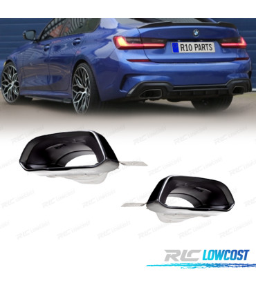EMBOUT D´ÉCHAPPEMENT BMW G20 G21 19- LOOK M PERFORMANCE 340i NOIR