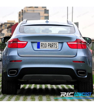 EMBOUTS D'ÉCHAPPEMENT BMW X6 E71 E72 08-14 CARRÉ ARGENTÉ