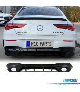DIFFUSEUR MERCEDES W118 AMG 19- LOOK CLA35 NOIR BRILLANT