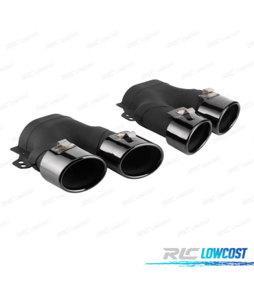 EMBOUTS D´ÉCHAPPEMENT MERCEDES W205 C205 14- LOOK C43 NOIR BRILLANT