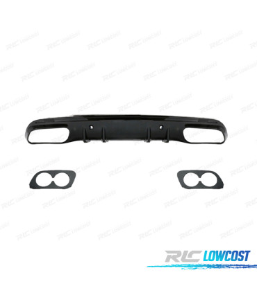 DIFFUSEUR MERCEDES W205 BERLINE AMG 14- LOOK C43 NOIR