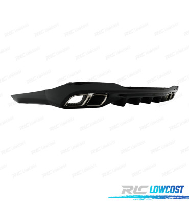 DIFFUSEUR MERCEDES W206 AMG 21- LOOK C63 + EMBOUTS D´ÉCHAPPEMENT CHROMÉ