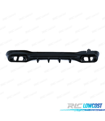 DIFFUSEUR MERCEDES W206 AMG 21- LOOK C63 + EMBOUTS D´ÉCHAPPEMENT NOIR