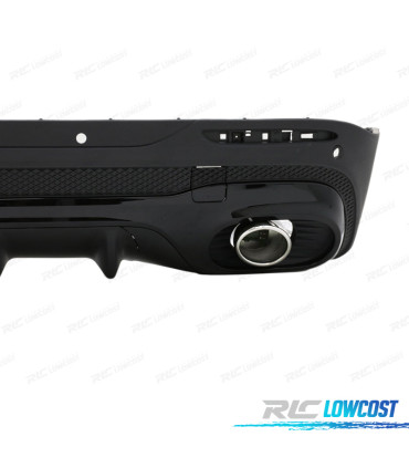 DIFFUSEUR MERCEDES X247 20- LOOK GLB35 + EMBOUTS D'ÉCHAPPEMENT CHROMÉ