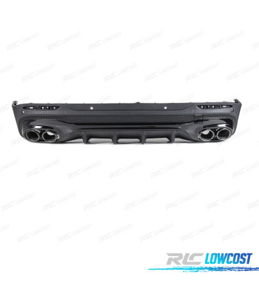 DIFFUSEUR MERCEDES X247 20- LOOK GLB45 + EMBOUTS D'ÉCHAPPEMENT NOIR