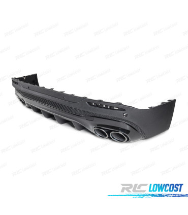 DIFFUSEUR MERCEDES X247 20- LOOK GLB45 + EMBOUTS D'ÉCHAPPEMENT NOIR