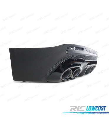 DIFFUSEUR MERCEDES X247 20- LOOK GLB45 + EMBOUTS D'ÉCHAPPEMENT NOIR