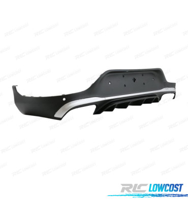 DIFFUSEUR MERCEDES GLC C253 COUPÉ 15-18 LOOK AMG GLC43 ARGENTÉ